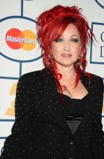 CYNDI LAUPER at 2014 Pre-Grammy Gala in Beverly Hills