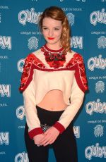 DAKOTA BLUE RICHARDS at Cirque du Soleil: Quidam Opening Night in London