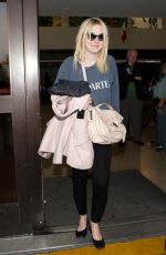 DAKOTA FANNING at LAX Aisport