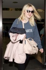 DAKOTA FANNING at LAX Aisport
