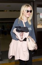 DAKOTA FANNING at LAX Aisport
