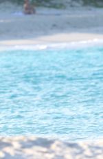 DANIELLE LINEKER in Bikini on a Beach in St. Barts