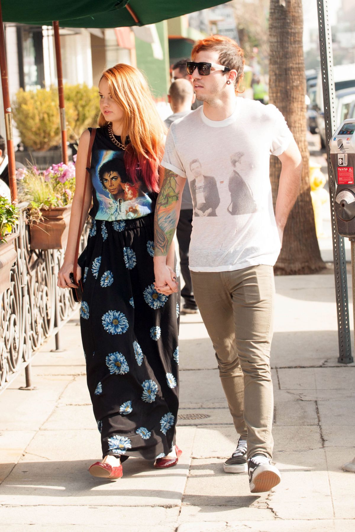 DEBBY RYAN and Josh Dun Out and About in Los Angeles.
