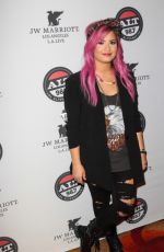 DEMI LOVATO at 56th Grammy Awards Backstage at Grammys Pre-Party