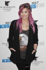 DEMI LOVATO at 56th Grammy Awards Backstage at Grammys Pre-Party
