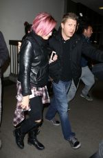 DEMI LOVATO at LAX Airport in Los Angeles