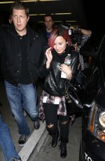 DEMI LOVATO at LAX Airport in Los Angeles