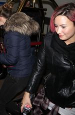 DEMI LOVATO at LAX Airport in Los Angeles