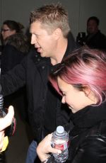 DEMI LOVATO at LAX Airport in Los Angeles