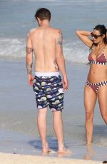 DEMI MOORE in Bikini on the Beach in Mexico