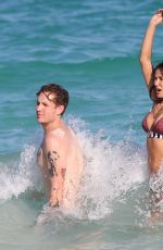 DEMI MOORE in Bikini on the Beach in Mexico