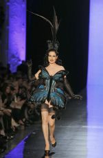 DITA VON TEESE at Jean Paul Gaultier Haute Couture Fashion Show in Paris