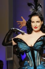 DITA VON TEESE at Jean Paul Gaultier Haute Couture Fashion Show in Paris