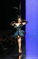 DITA VON TEESE at Jean Paul Gaultier Haute Couture Fashion Show in Paris