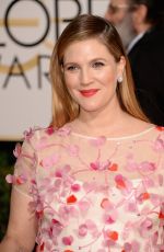 DREW BARRYMORE at 71st Annual Golden Globe Awards
