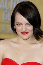 ELISABETH MOSS at 2014 SAG Awards in Los Angeles