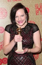 ELISABETH MOSS at HBO Golden Globe After Party