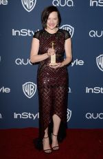 ELISABETH MOSS at Instyle and Warner Bros. Golden Globes Afterparty
