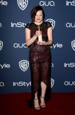 ELISABETH MOSS at Instyle and Warner Bros. Golden Globes Afterparty