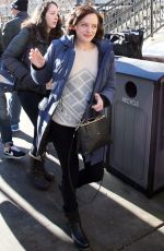 ELISABETH MOSS Out and About in Park City