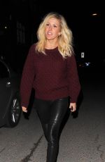 ELLIE GOULDING Leaves Oxo Tower Brasserie in London