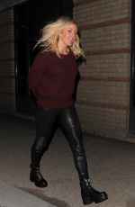 ELLIE GOULDING Leaves Oxo Tower Brasserie in London