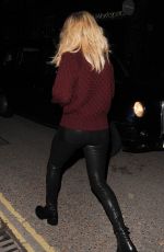 ELLIE GOULDING Leaves Oxo Tower Brasserie in London