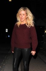 ELLIE GOULDING Leaves Oxo Tower Brasserie in London