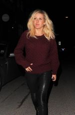 ELLIE GOULDING Leaves Oxo Tower Brasserie in London