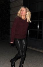 ELLIE GOULDING Leaves Oxo Tower Brasserie in London