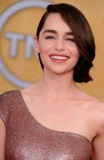 EMILIA CLARKE at 2014 SAG Awards in Los Angeles
