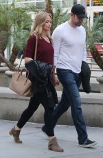 EMILY BLUNT and John Krasinski Leaves the Arclight Cinemas in Los Angeles