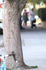 EMILY BLUNT Arrives at Cafe Gratitude in Hollywood