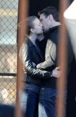 EMILY VANCAMP on the Set of Revenge in Los Angeles
