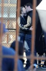 EMILY VANCAMP on the Set of Revenge in Los Angeles