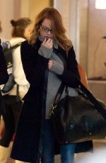 EMMA STONE Leaves LAX Airport