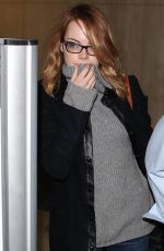 EMMA STONE Leaves LAX Airport