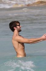 EMMA WATSON and Matthew Janney at a Beach Caribbean