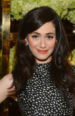 EMMY ROSSUM at Tory Burch Rodeo Drive Flagship Opening in Beverly Hills