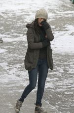 EMMY ROSSUM on the Set of Shameless