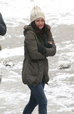 EMMY ROSSUM on the Set of Shameless