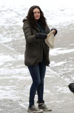 EMMY ROSSUM on the Set of Shameless