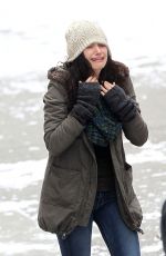 EMMY ROSSUM on the Set of Shameless