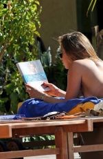 FERNE MCCANN in Bikina at a Hotel Pool in Spain