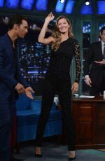 GISELE BUNDCHEN at Late Night with Jimmy Fallon in New York