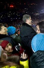 HAYDEN PANETTIERE and Klitchko Family at New Years Eve in Kiev