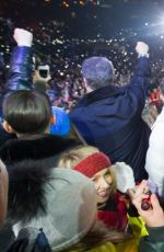 HAYDEN PANETTIERE and Klitchko Family at New Years Eve in Kiev