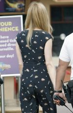 HEATHER GRAHAM on the Set of Extra at the Grove in Los Angeles