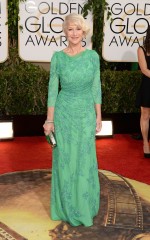 Helen Mirren in Jenny Packham, Roger Vivier, Boite de Nuit Fleur and Bulgari