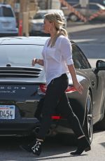 HILARY DUFF Arrives at a Studio in Los Angeles